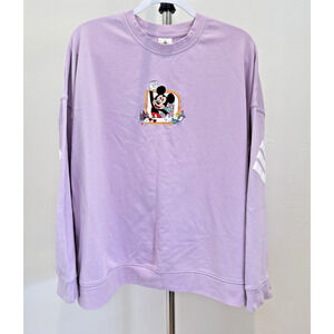 Women's 2X WALT DISNEY WORLD Mickey Mouse Play in the Park Crewneck **READ**